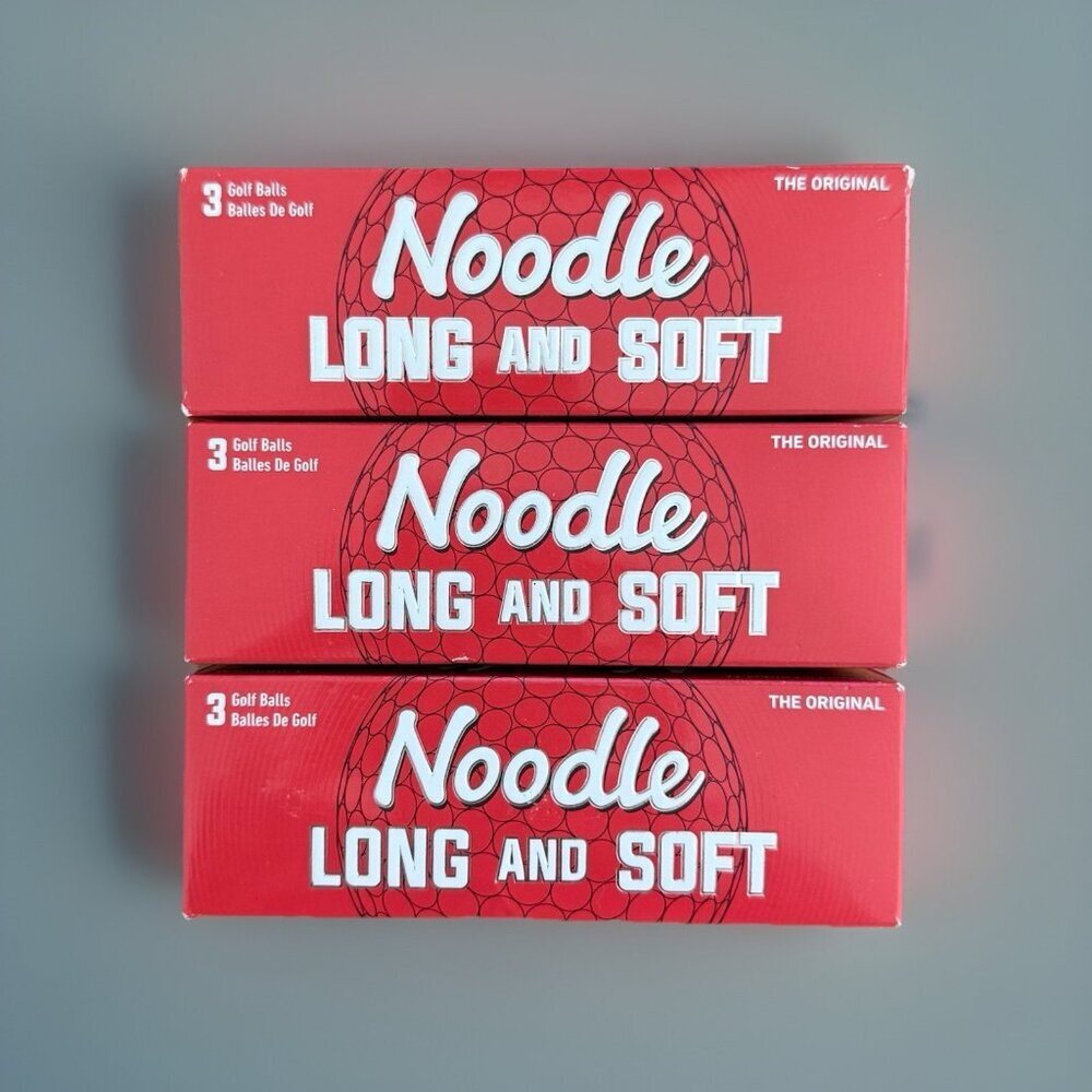 TaylorMade Noodle Long and Soft Golf Ball, White 1 Pack #1, 1 Pack #2, 1 Pack #3